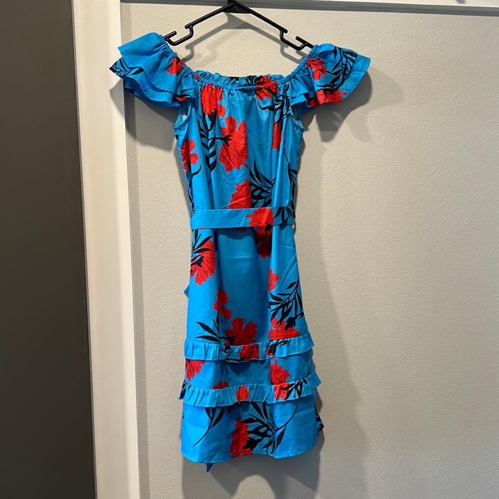 Floral Off-Shoulder Mini Dress